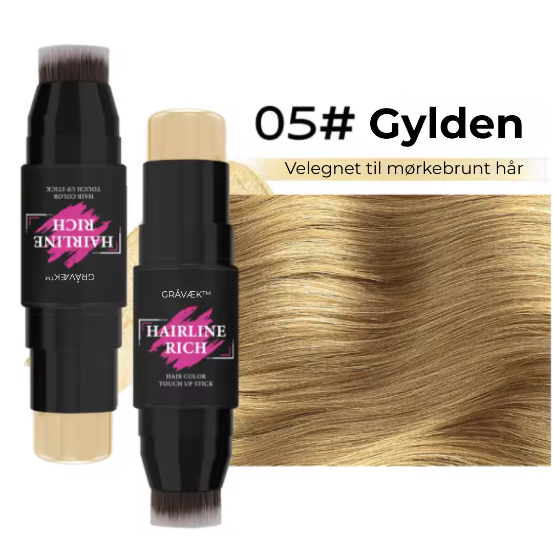 GråVæk™ | Fyldigere Hår på Sekunder – Skjul Tynde Hår & Grå Rødder Øjeblikkeligt!