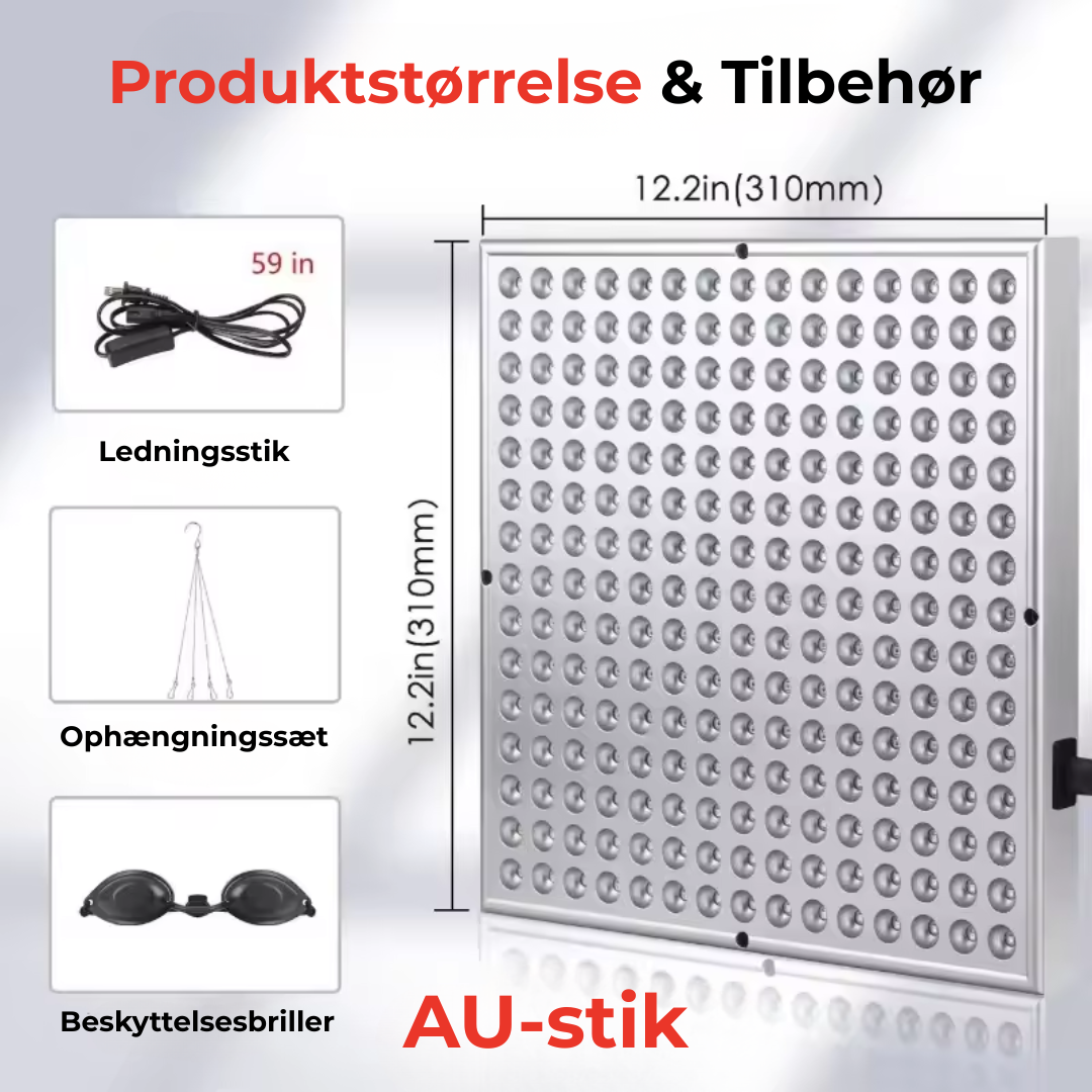 RedPulse™ Rødlysterapi-panel | Fra ømme muskler til strålende hud — Ét panel, uendelige fordele.