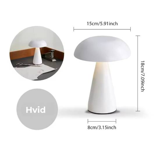 LuxorLampe™ | Elegant Belysning på Få Sekunder – Oplev Svampe Bordlampen