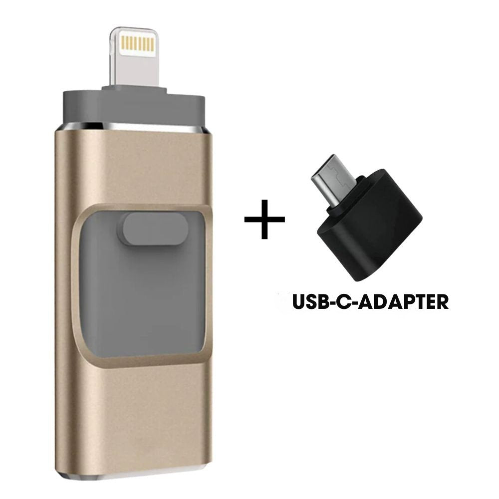 DataTryg™ - 4-i-1 USB-drev – Lynhurtig billedoverførsel