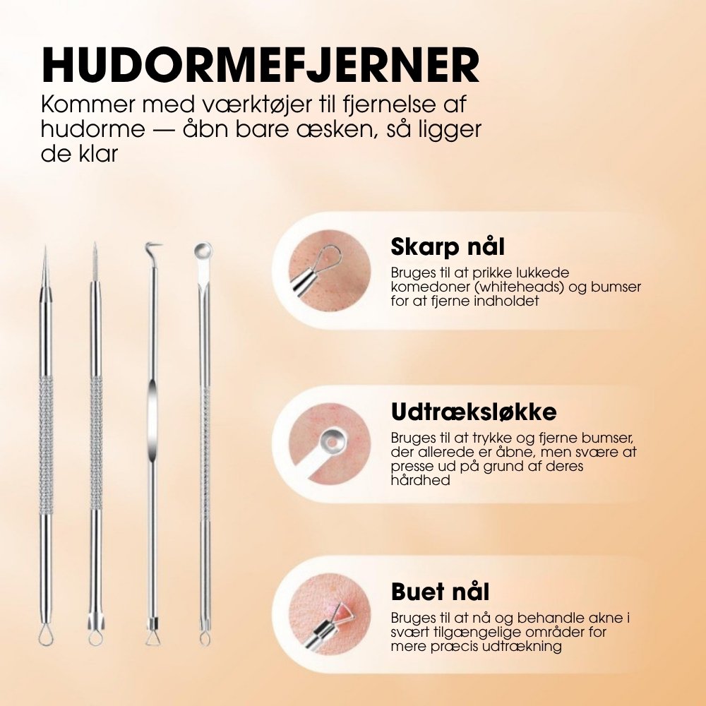 Porløs™ – 6-i-1 pore-renser med justerbart sug og udtræksværktøj