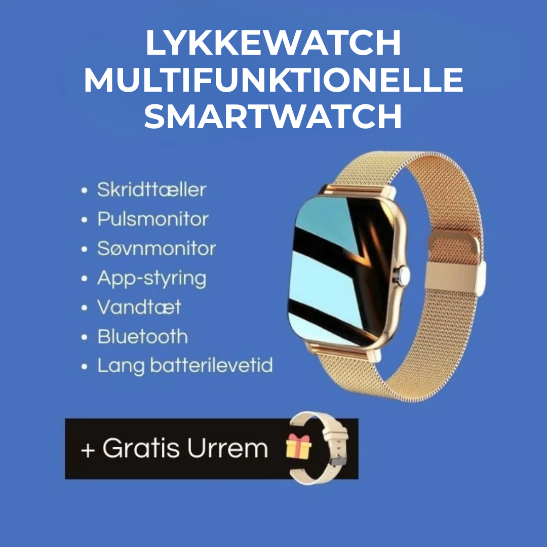 LykkeWatch™ | Årets Smartur – Stil, Sundhed og Smarte Funktioner til En Brøkdel af Prisen!