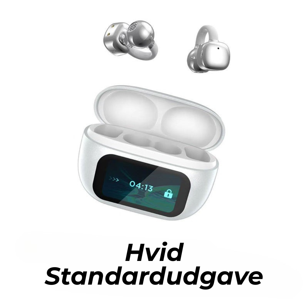 SmartStyleBuds™ | Trådløse Øreklips Bluetooth-Ørepropper Med Smart Skærm Display