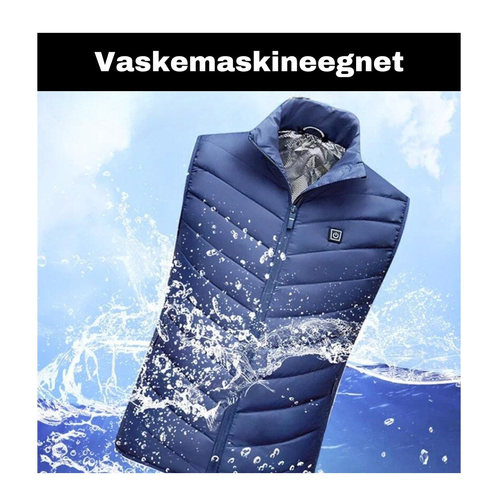 Elektrisk varmevest | Unisex-vest: Opvarmet og vandtæt