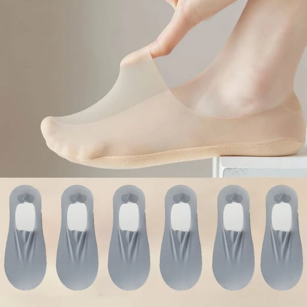 UsynligKomfort™ - No Show Tynde Sokker (1 stk. indeholder 5 par sokker) (size 33-38)