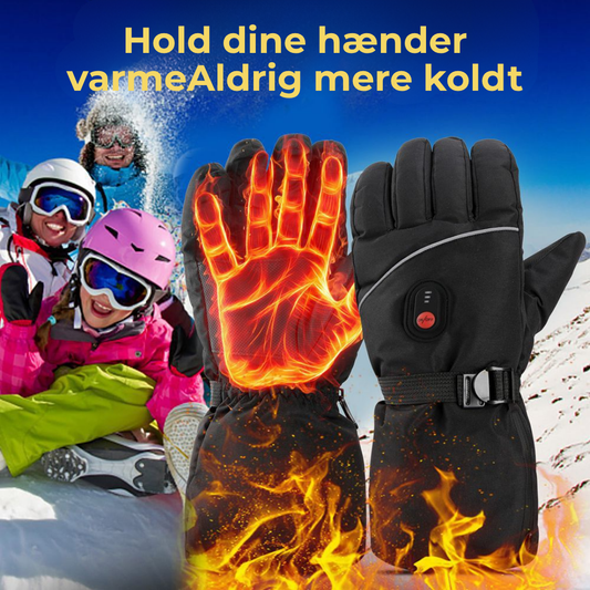 HeatHansker™ | 5200mAh Genopladelige Opvarmede Skihandsker – Hold varmen, bliv opladt