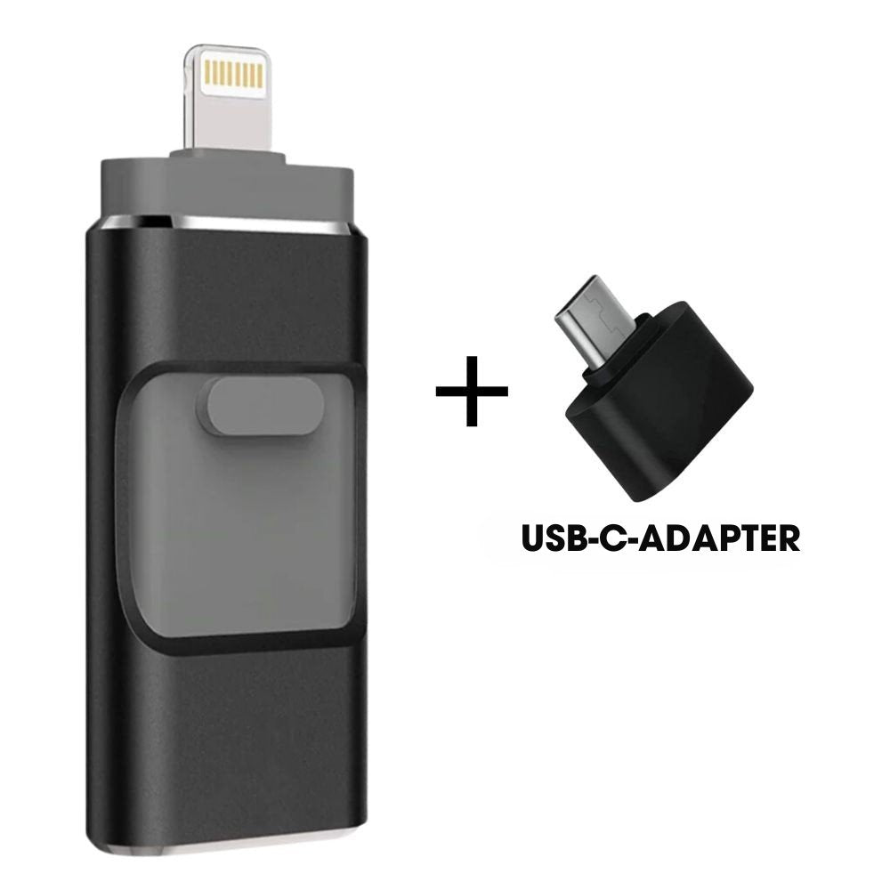 DataTryg™ - 4-i-1 USB-drev – Lynhurtig billedoverførsel
