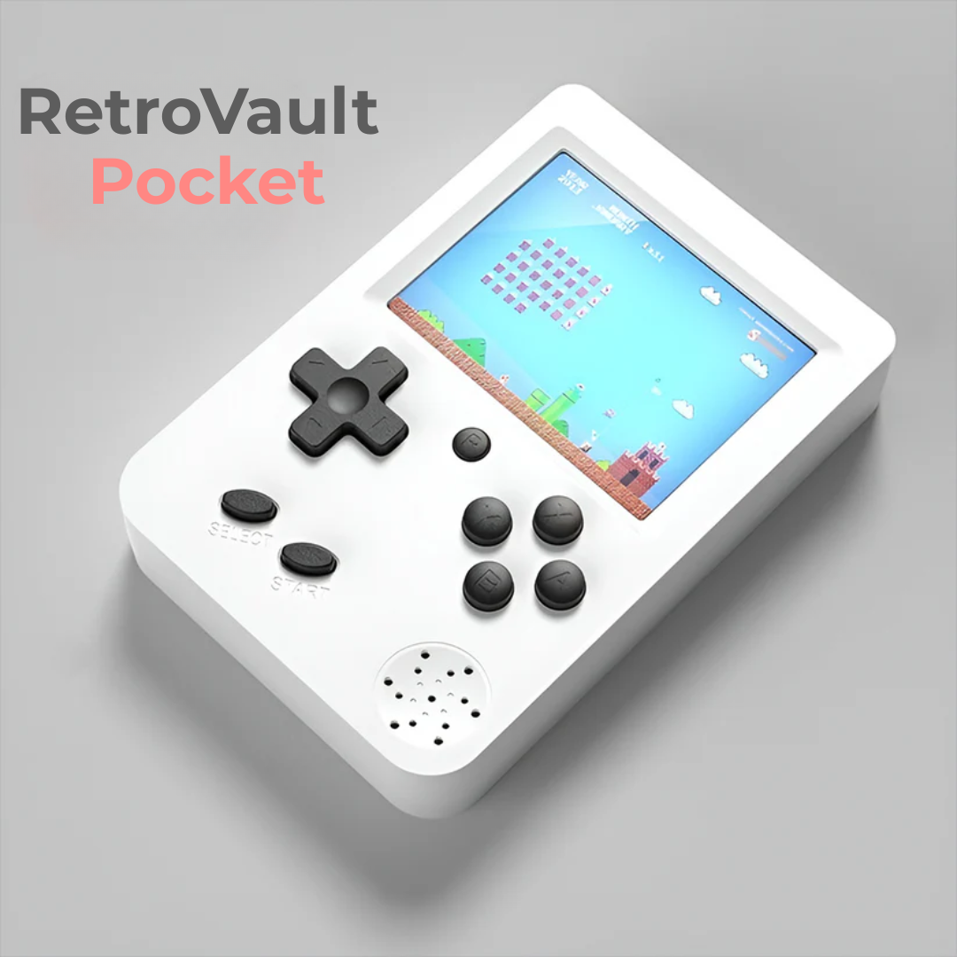 RetroVault Pocket | Genoplev Barndommens Spilglæde – Alt-i-Én Retro Konsol for Hele Familien!
