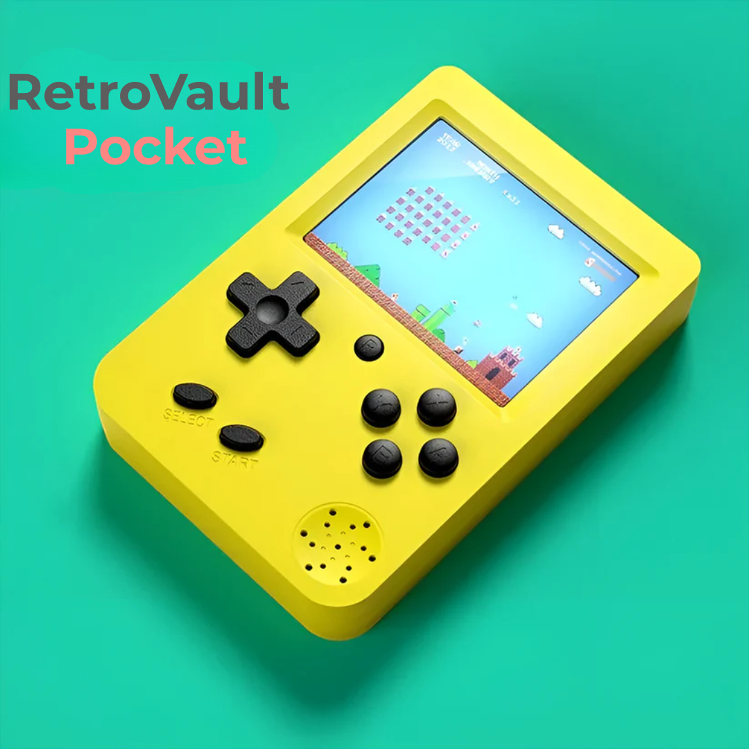 RetroVault Pocket | Genoplev Barndommens Spilglæde – Alt-i-Én Retro Konsol for Hele Familien!