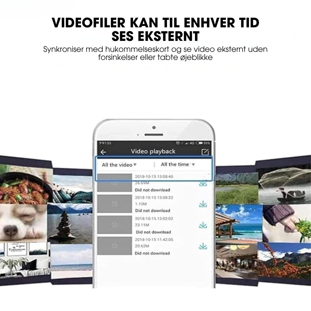 HjemVagt™ – Mini-sikkerhedskamera med nattesyn og advarsler 1+1 GRATIS