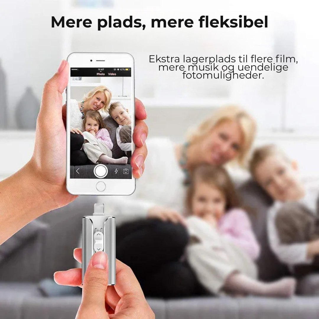 SkySaver™ | 4-i-1 USB-drev – Lynhurtig billedoverførsel