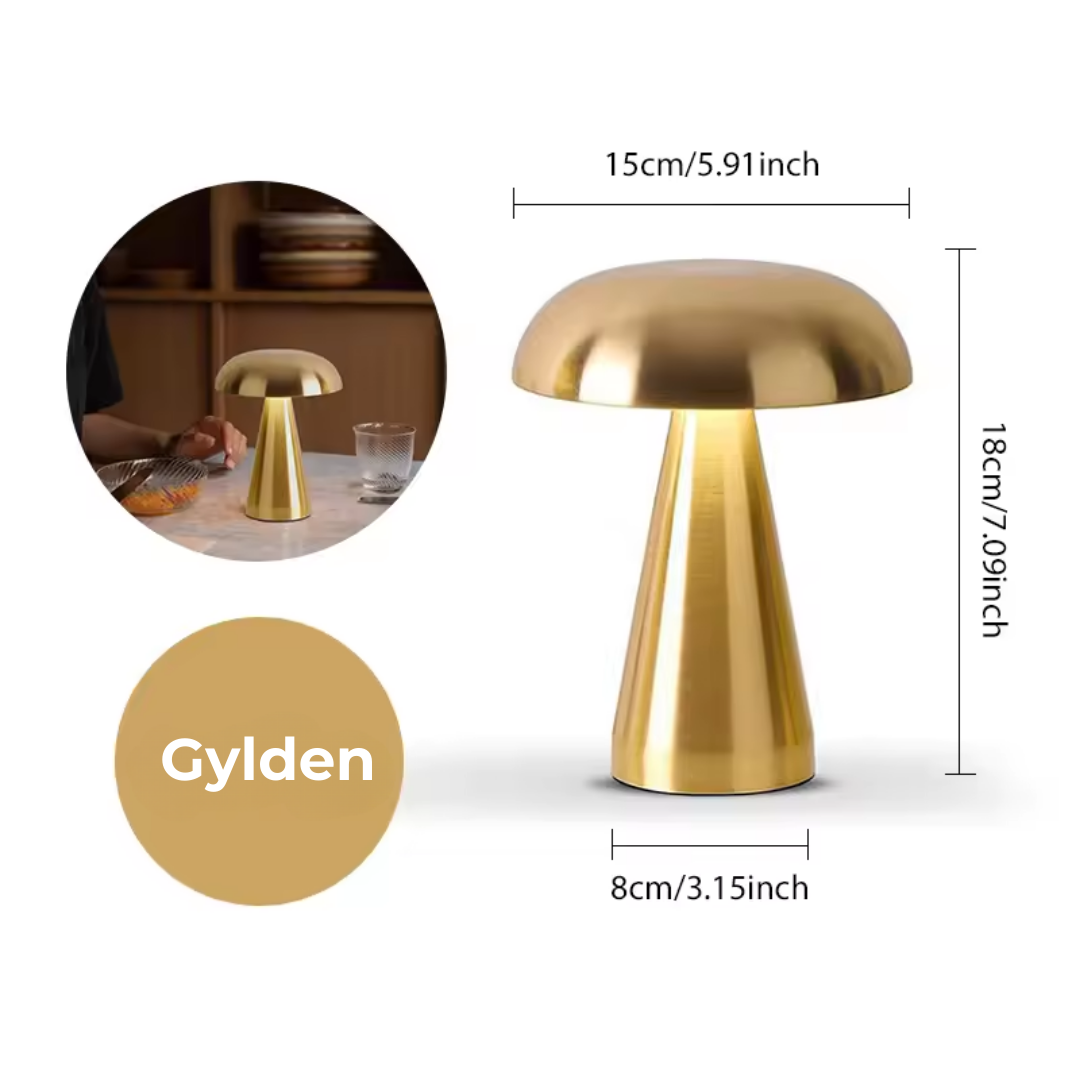 LuxorLampe™ | Elegant Belysning på Få Sekunder – Oplev Svampe Bordlampen
