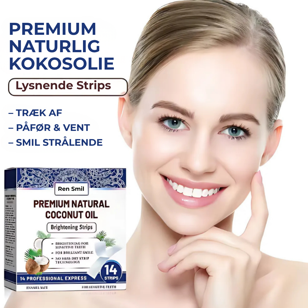 Ren Smil | Naturlige kokosstrips til tandblegning og lysere smil