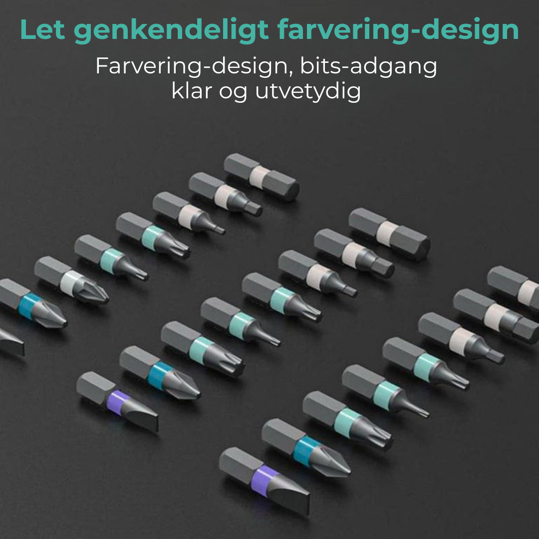 SmartBorKit™ | Skralde Præcisionsskruetrækkersæt – Modulært Magnetisk Reparationssæt