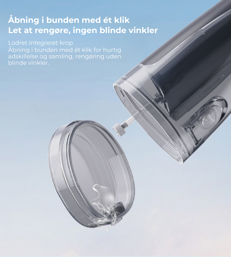 AquaSmil™ | Bærbar vandflosser med 4 tilstande og 5 mundstykker