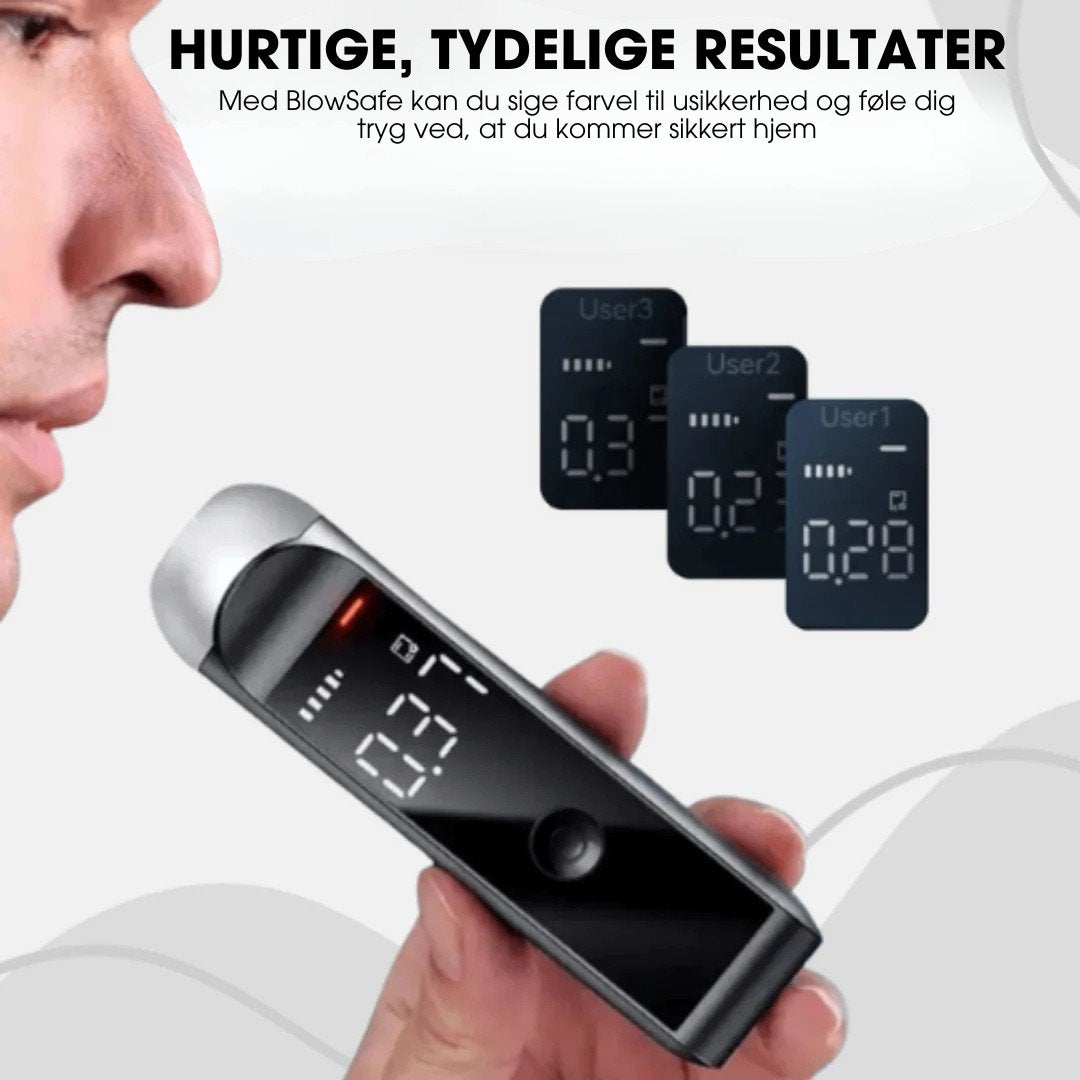 SikkerStart™ – Bærbar Alkoholtester – Hurtige og Præcise Resultater