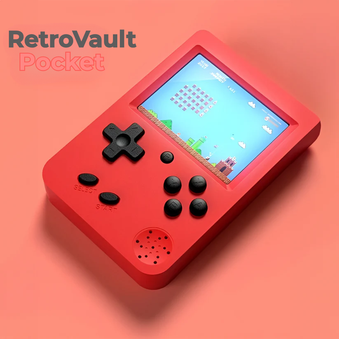 RetroVault Pocket | Genoplev Barndommens Spilglæde – Alt-i-Én Retro Konsol for Hele Familien!
