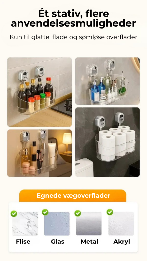 BadRack™ | Den skadefri opbevaringsløsning, som ethvert hjem har brug for!