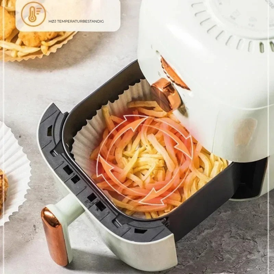 Air Fryer Liner | Airfryer engangsliner i bagepapir
