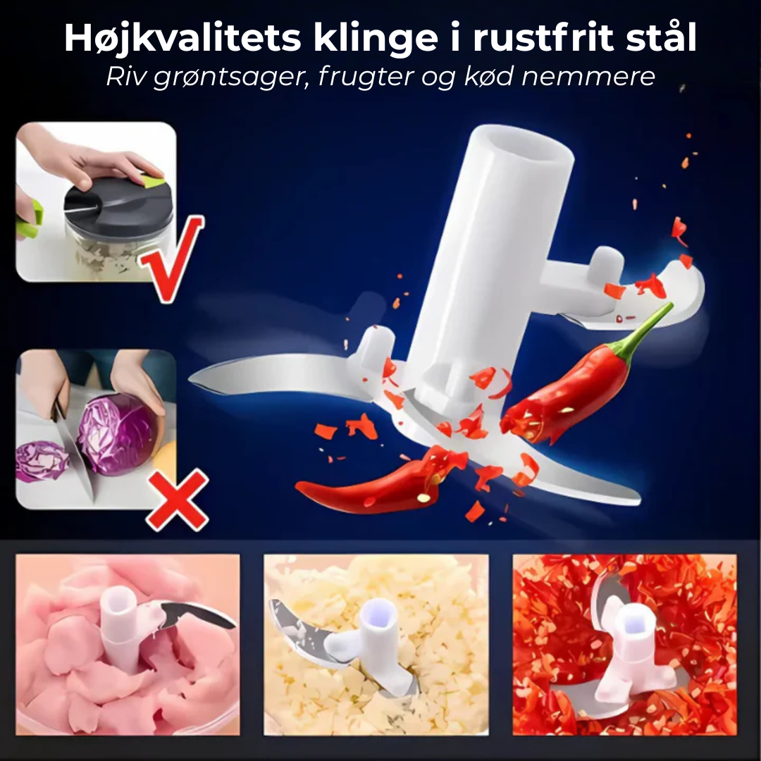 Kvikhakker™ | Manua lChopper Højkvalitets Grøntsag Manuel Shakker