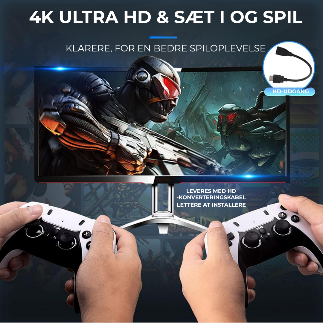 RetroVault™ | RetroVault™ | Genoplev din barndom med over 40.000 klassiske spil – ingen downloads nødvendige, bare plug & play!