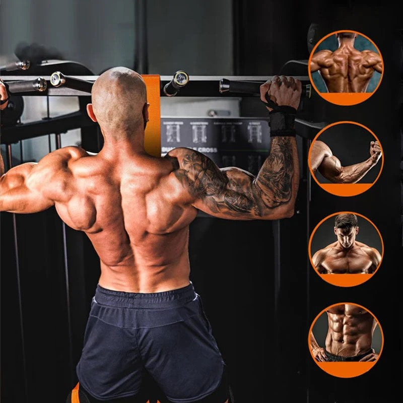 Støttende Fitness Elastik til Pull-Ups – Opnå Din Første Pull-Up Hurtigere og Uden Skader!