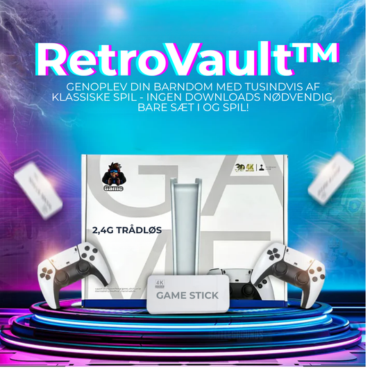 RetroVault™ | RetroVault™ | Genoplev din barndom med over 40.000 klassiske spil – ingen downloads nødvendige, bare plug & play!