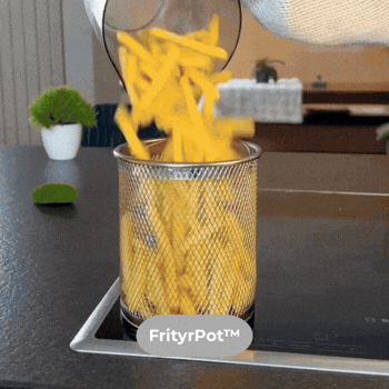 FrityrPot™ Frituregryde med oliefilter – spar olie og undgå spild
