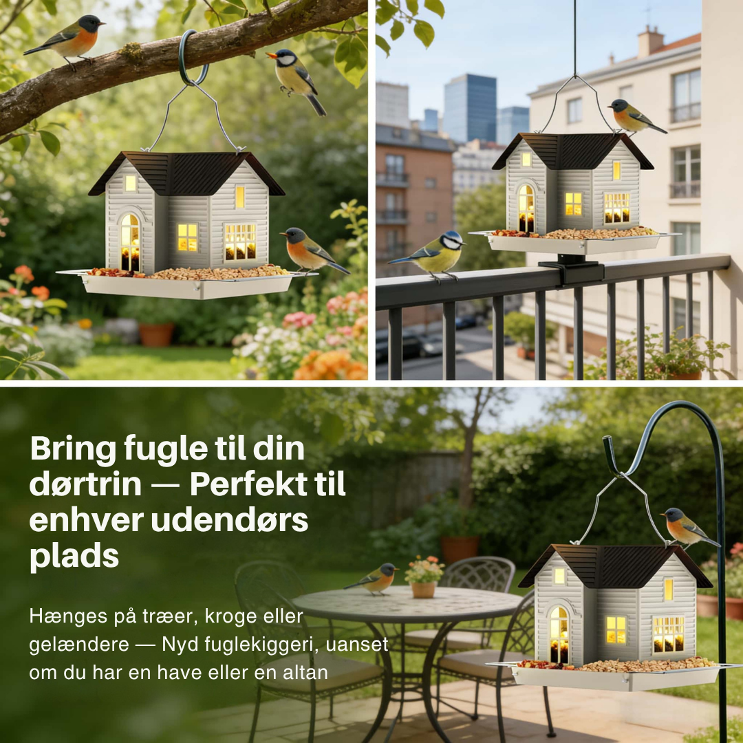 FoderLygte™ Solardrevet fuglefoderhus