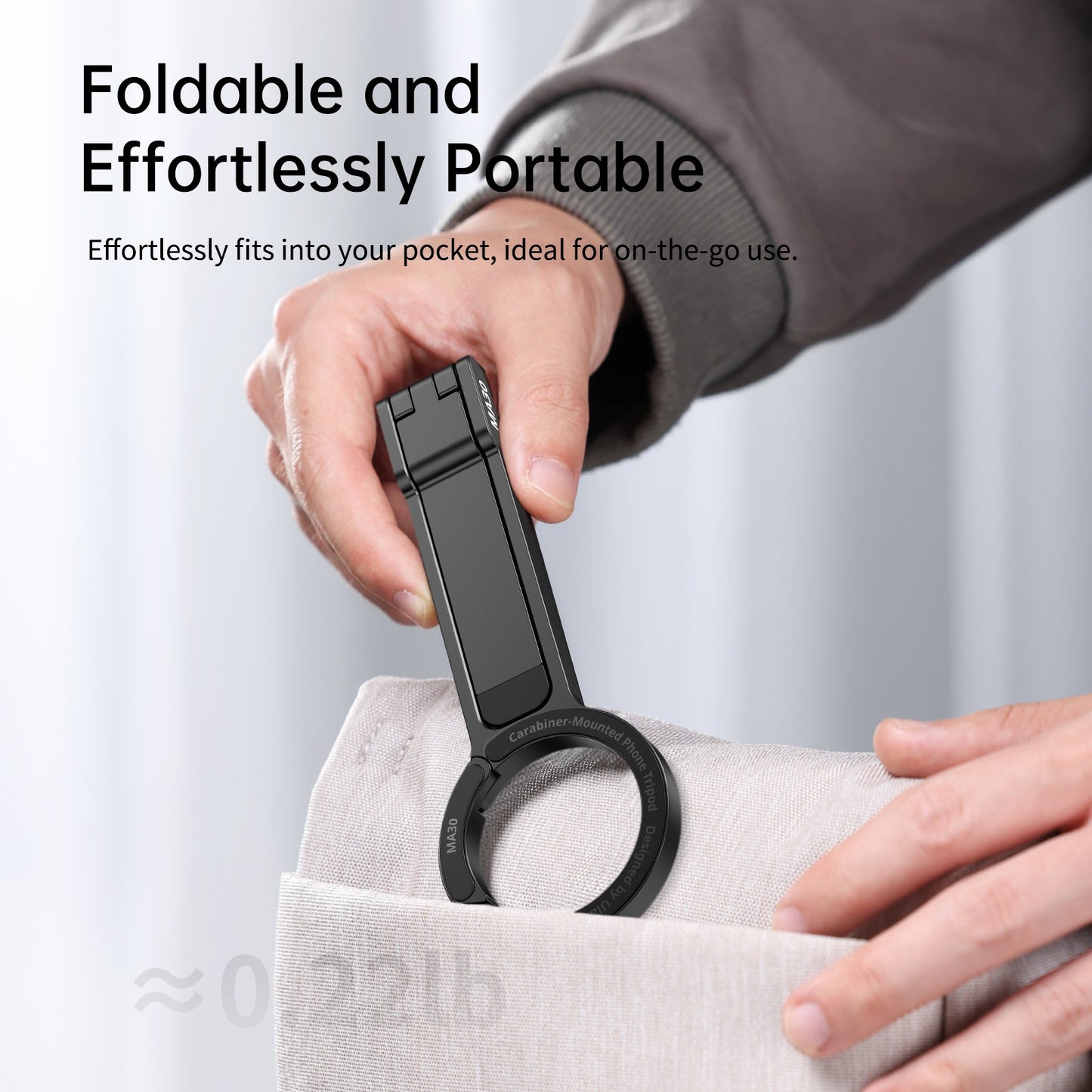 MagniPod™ – Magnetisk Smartphone Tripod med Karabiner
