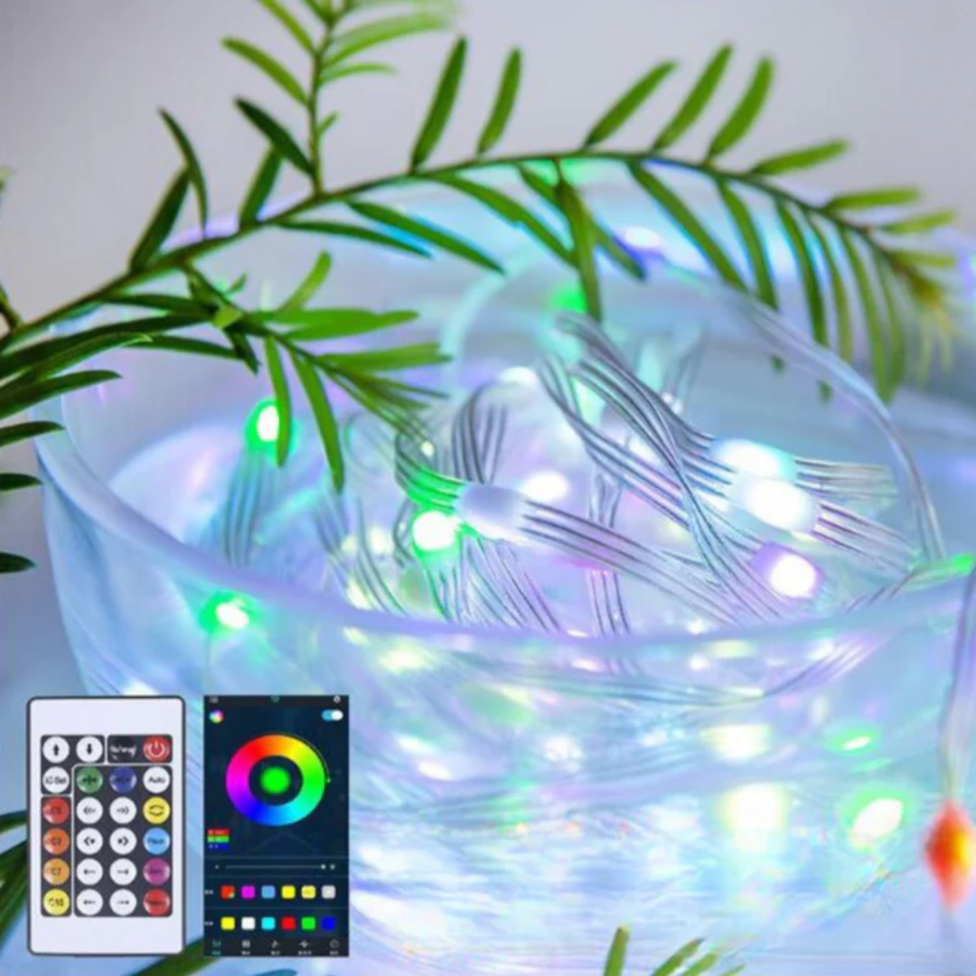 BoldFly™ | Farverige LED-lyskæder med fjernbetjening