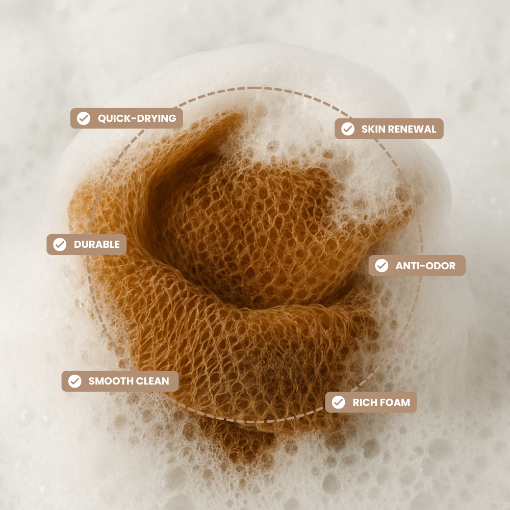 GlødNet™ | African Exfoliating | Net Sponge | 1+1 GRATIS