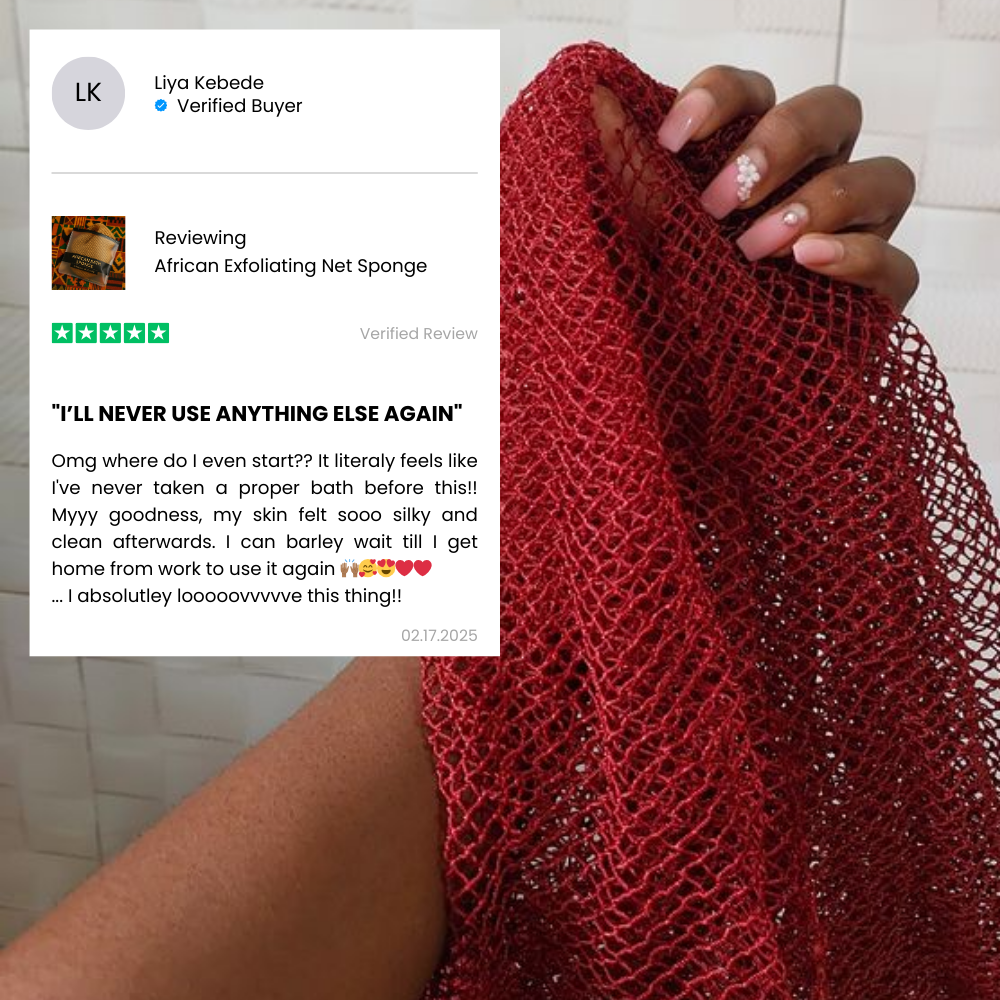 GlødNet™ | African Exfoliating | Net Sponge | 1+1 GRATIS