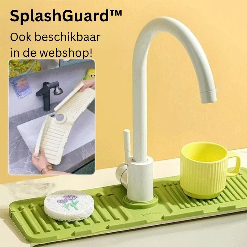 Splash Mate™ | Skrå silikoneafløbsmåtte - varmebestandig og skridsikker - 50% RABAT