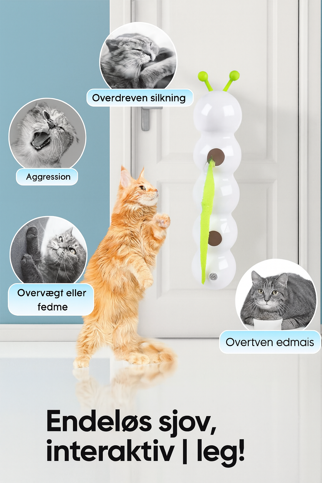 KatteOrm™ 🐱Interaktiv Elektrisk Larve Legetøj