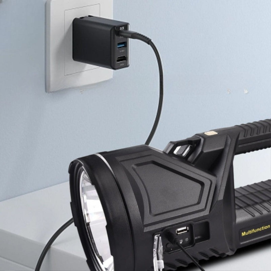 NødLysPro™ PowerLight: Multifunktionel Kraftig Genopladelig Nødlys