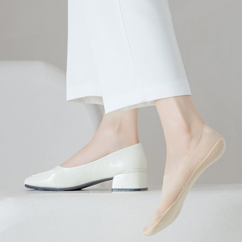 UsynligKomfort™ - No Show Tynde Sokker (1 stk. indeholder 5 par sokker) (size 33-38)