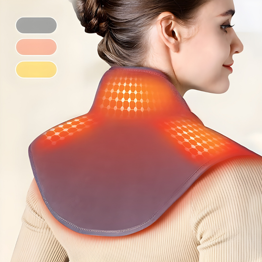 HalsRo™ | Smart Vibrerende Varmepude til Nakke og Skulder