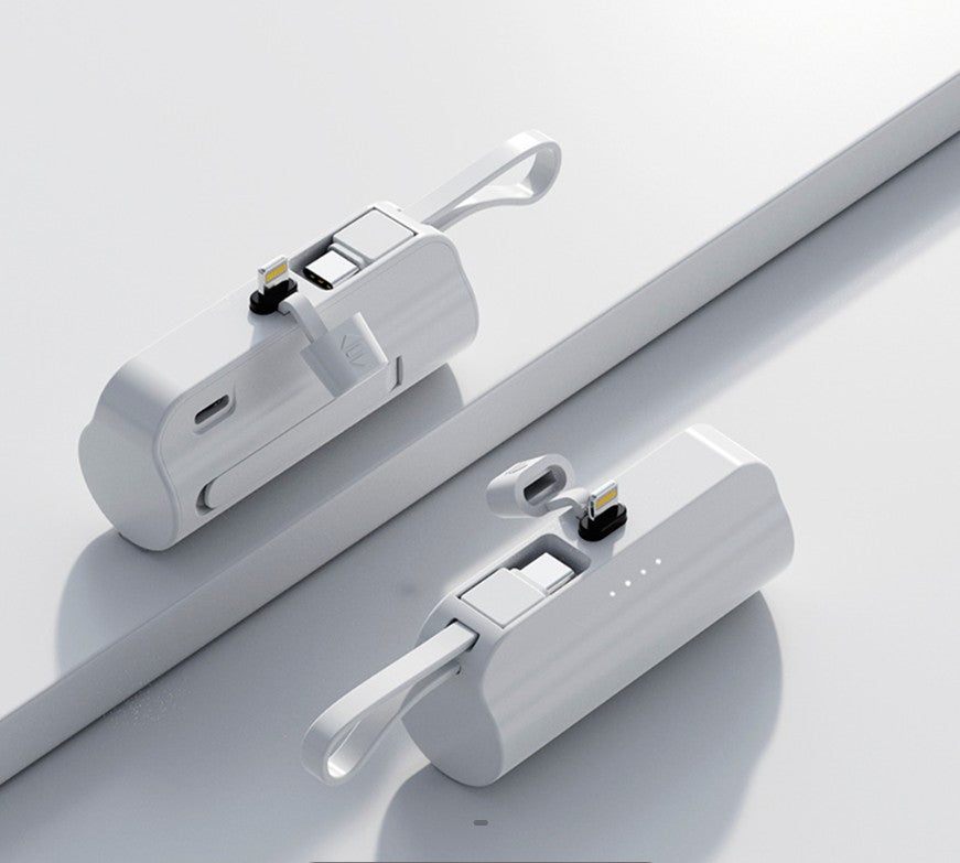 PocketBank™ – Dobbelt powerbank med indbygget kabel