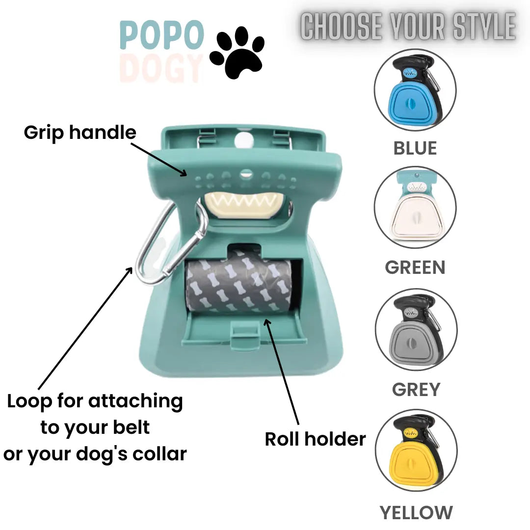 PetScooper™ – Letvægts Foldbar Affaldsskovl til Hunde