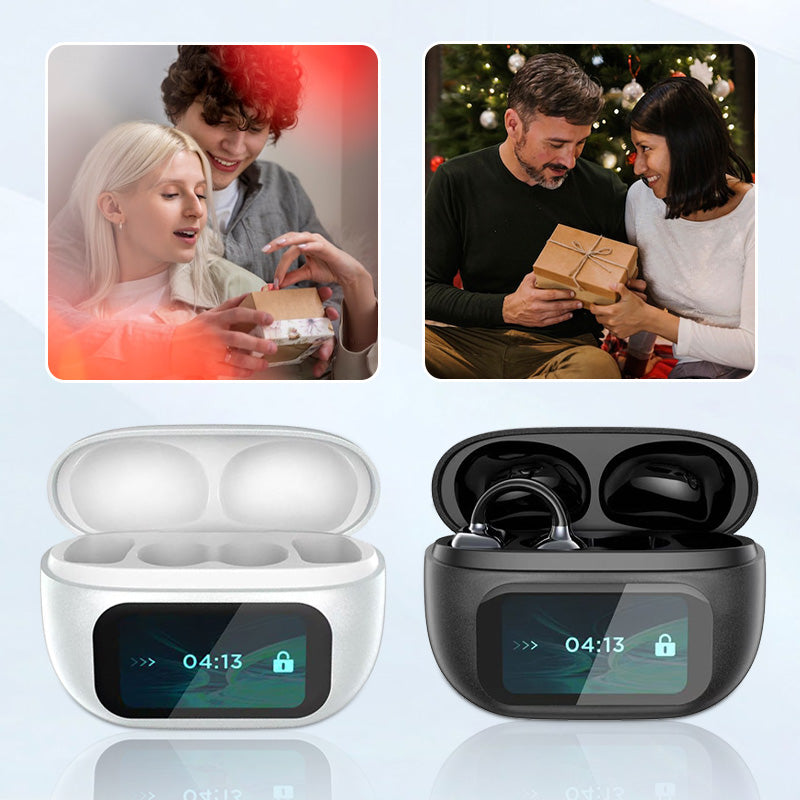SmartStyleBuds™ | Trådløse Øreklips Bluetooth-Ørepropper Med Smart Skærm Display