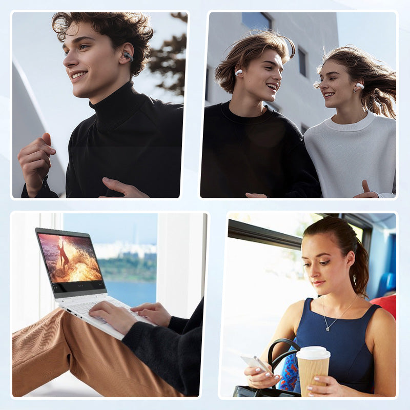SmartStyleBuds™ | Trådløse Øreklips Bluetooth-Ørepropper Med Smart Skærm Display