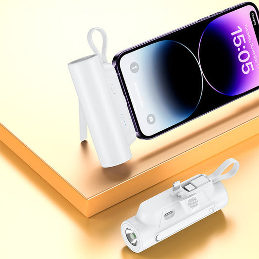 PocketBank™ – Dobbelt powerbank med indbygget kabel