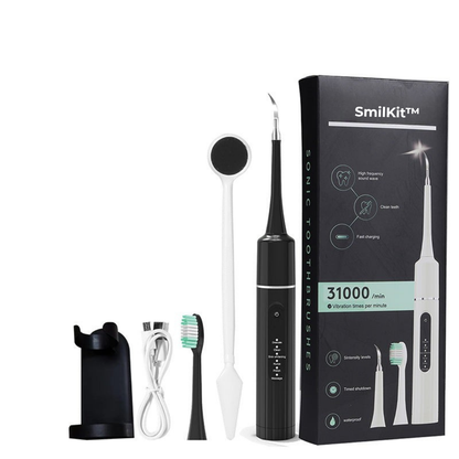 SmilKit™  Alt-i-én elektrisk tandrensningssæt