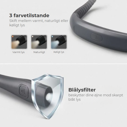 Hals-læselampe™ | Gør læsning og arbejde komfortabelt og hands-free
