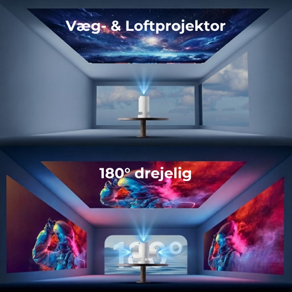 Hjemkino™ HD Smartbeamer - Netflix direkte på væggen.