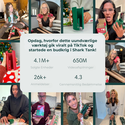 GiftWrap Glider | Skær gavepapir som en professionel – hurtigt, præcist og uden bøvl!