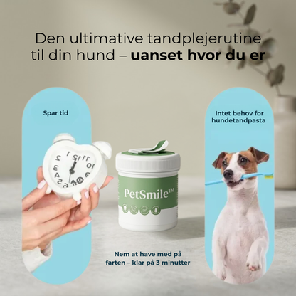 PetSmile™ Blide tandservietter til hund og kat