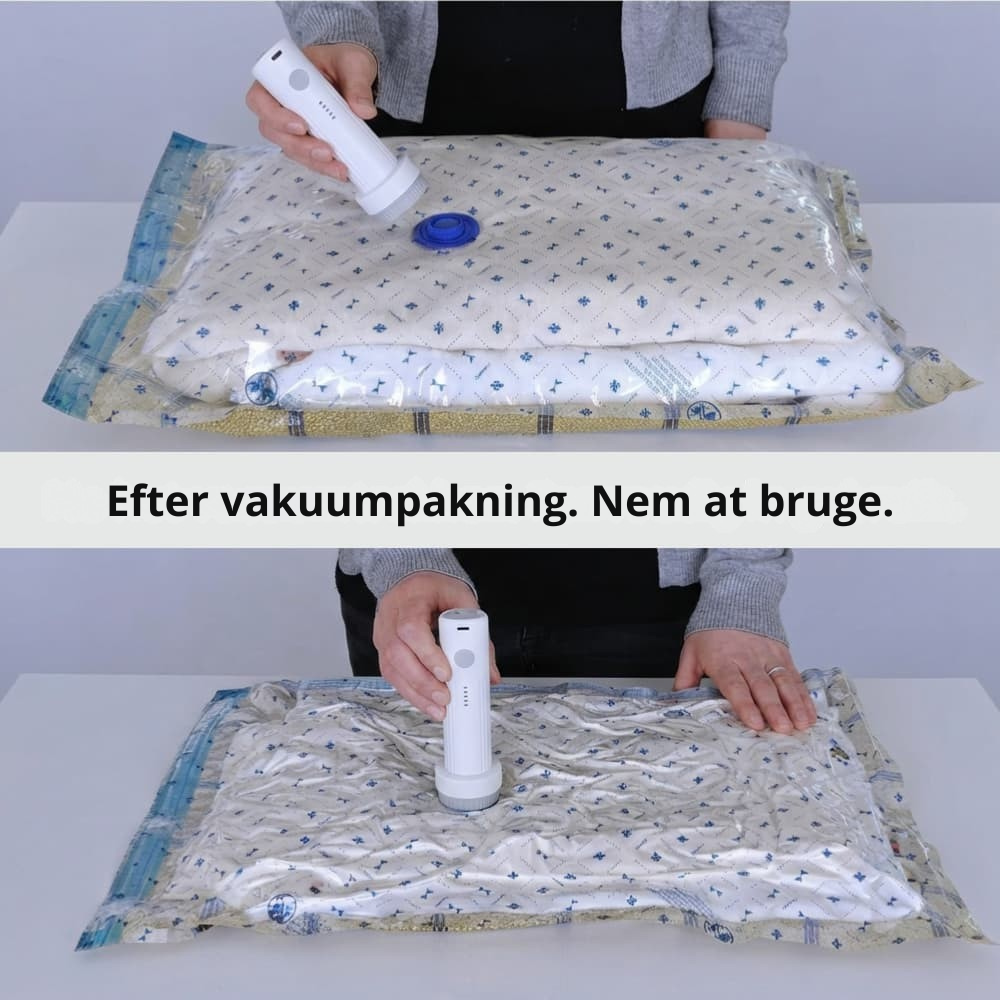 VakuRum™ – Sug luften ud og få dobbelt så meget plads i kufferten og skabet