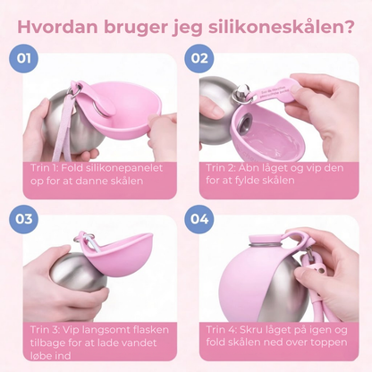 HundeFlaske™ - Vand til hunden på farten